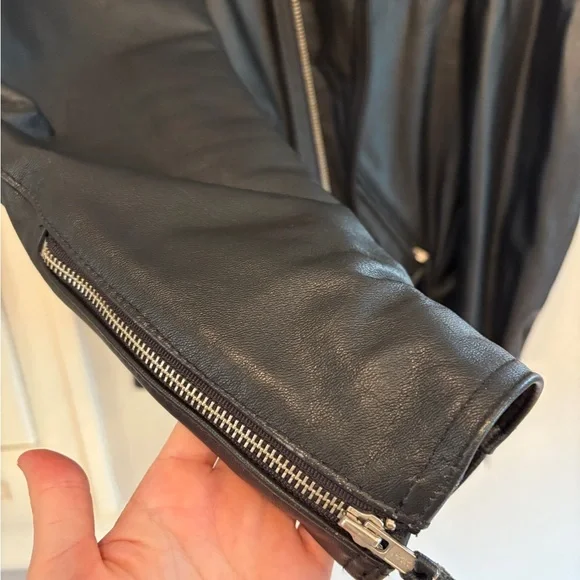 VINTAGE PRISTINE Harley-Davidson Black Leather Motorcycle Jacket - Picture 7 of 12